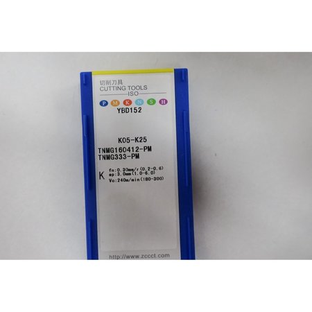 Zcc-Ct Carbide Insert Pack of 10 TNMG160412-PM TNMG333-PM YBD152